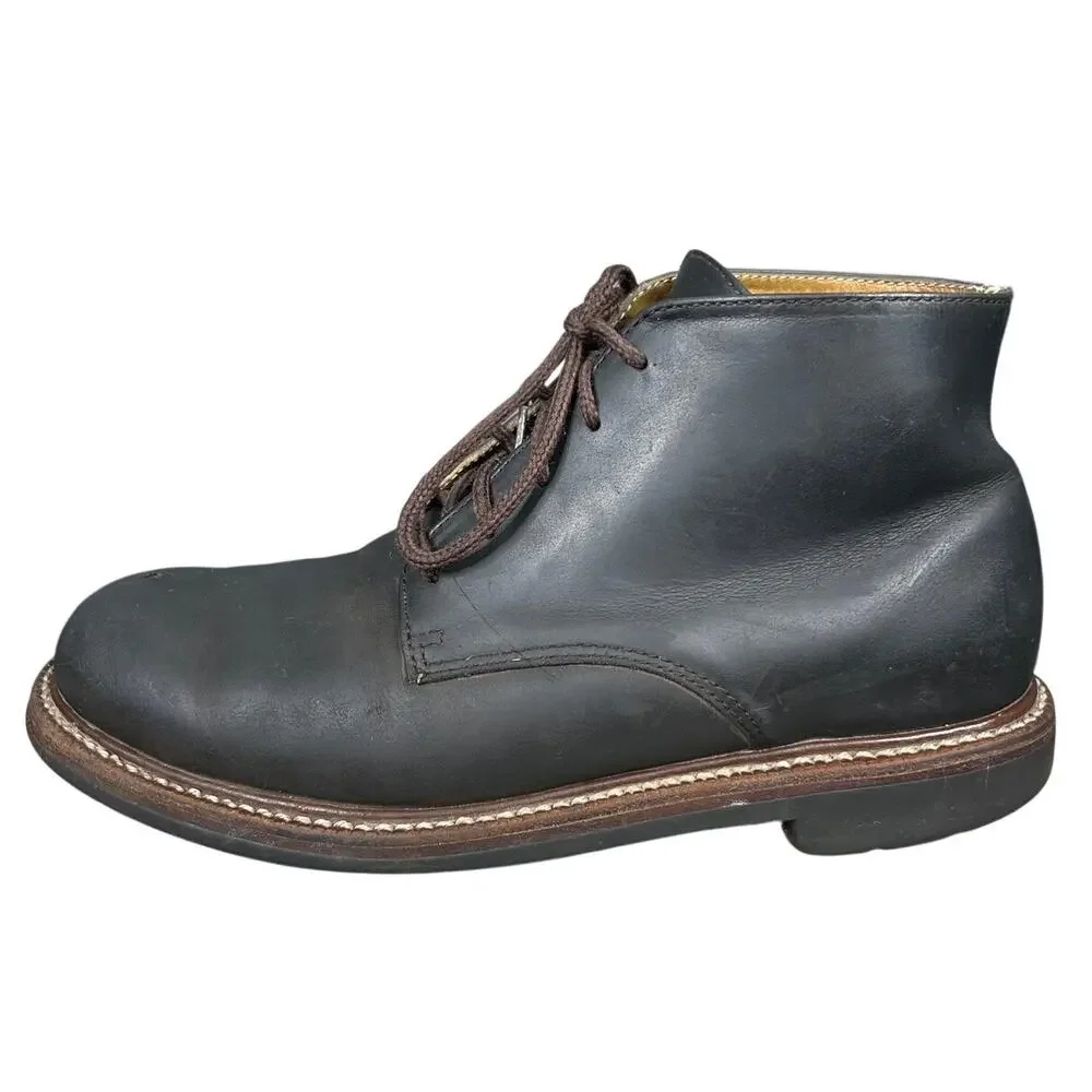 Vintage L.L. Bean Men’s Brown Leather Vibram Sole Chukka Boots Size US 9